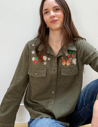 DAYDREAM BUTTERFLY SHIRT-LODEN GREEN-BILLY T
