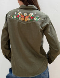 DAYDREAM BUTTERFLY SHIRT-LODEN GREEN-BILLY T