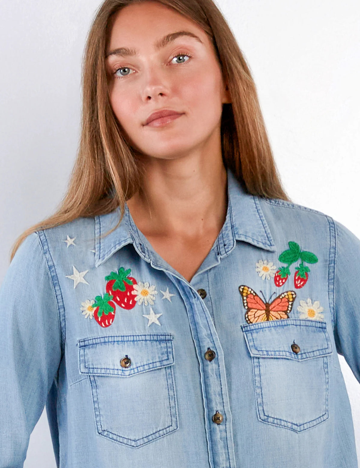 DAYDREAM BUTTERFLY SHIRT-PURE DENIM-BILLY T