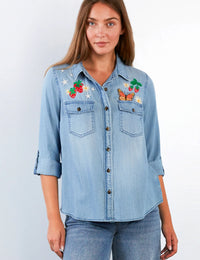 DAYDREAM BUTTERFLY SHIRT-PURE DENIM-BILLY T