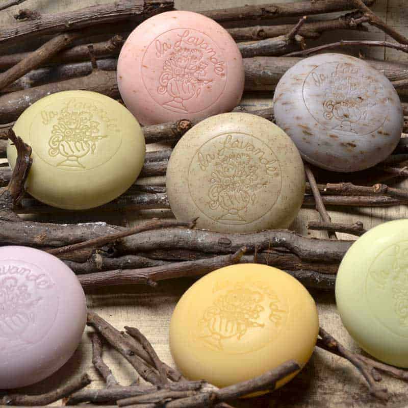 LAVENDER ROUND FRENCH HAND & FACE SOAP-LA LAVANDE