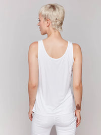 REVERSE CAMI TANK-WHITE-CHARLIE B