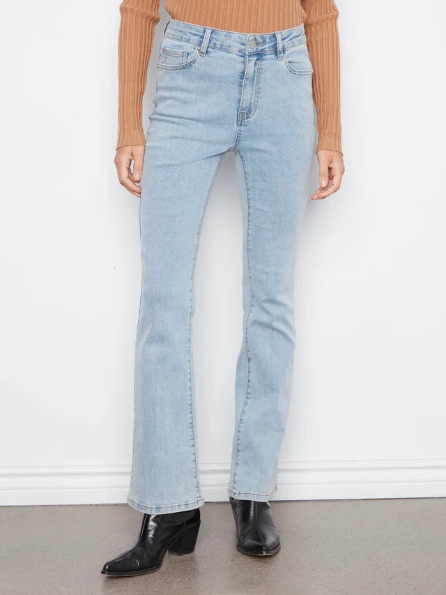 CELINE FLARE LEG JEANS-LIGHT BLUE-CHARLIE B