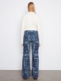 LONG WIDE LEG BANDANA TWILL PANT-CHARLIE B