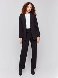 STRAIGHT LEG PANT-BLACK-CHARLIE B