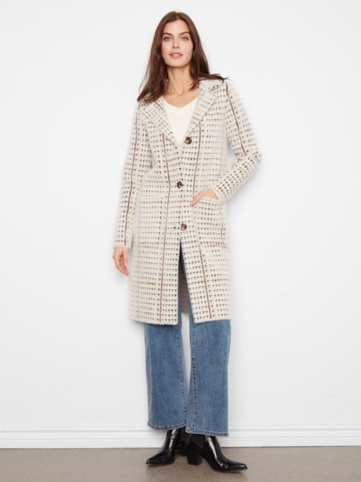 KNIT COATIGAN W/PATCH POCKET-ABERDEEN-CHARLIE B