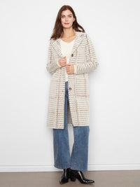 KNIT COATIGAN W/PATCH POCKET-ABERDEEN-CHARLIE B