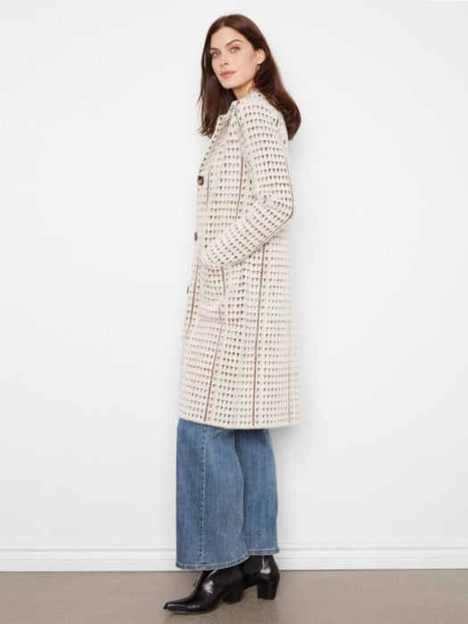 KNIT COATIGAN W/PATCH POCKET-ABERDEEN-CHARLIE B
