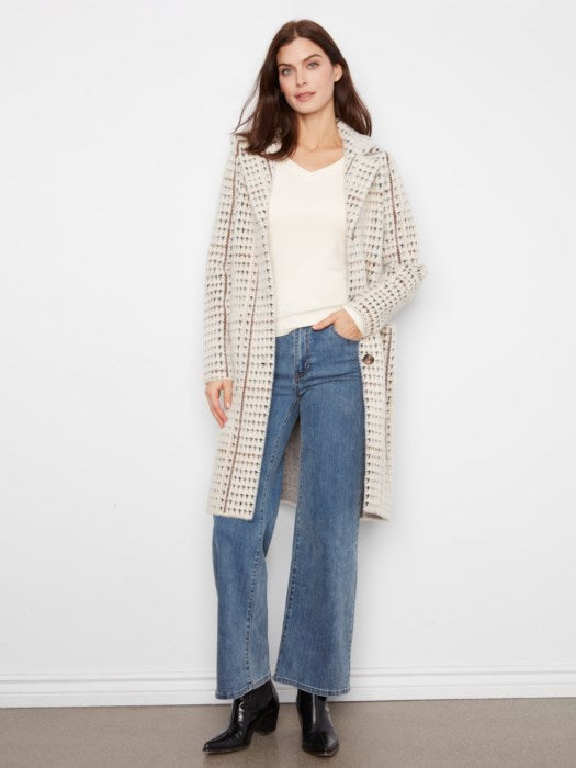 KNIT COATIGAN W/PATCH POCKET-ABERDEEN-CHARLIE B