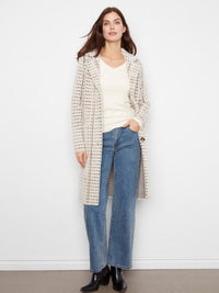 KNIT COATIGAN W/PATCH POCKET-ABERDEEN-CHARLIE B