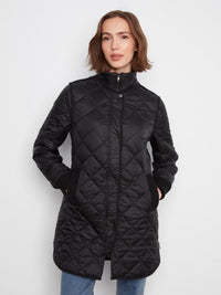 PUFFER JACKET W/REMOVABLE HOOD-BLACK-CHARLIE B
