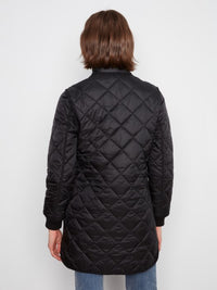 PUFFER JACKET W/REMOVABLE HOOD-BLACK-CHARLIE B
