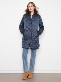 PUFFER JACKET W/REMOVABLE HOOD-NAVY-CHARLIE B