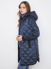 PUFFER JACKET W/REMOVABLE HOOD-NAVY-CHARLIE B