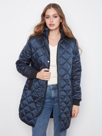 PUFFER JACKET W/REMOVABLE HOOD-NAVY-CHARLIE B