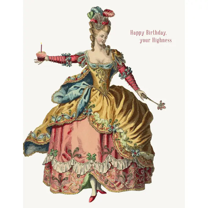 HAPPY BIRTHDAY, YOUR HIGHNESS A2 GREETING CARD-P.FLYNN