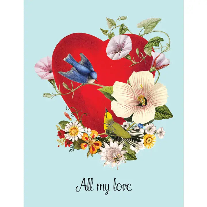 ALL MY LOVE A2 GREETING CARD-P.FLYNN