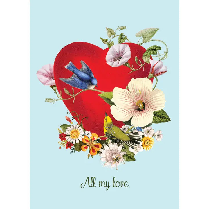 ALL MY LOVE GREETING CARD-P.FLYNN
