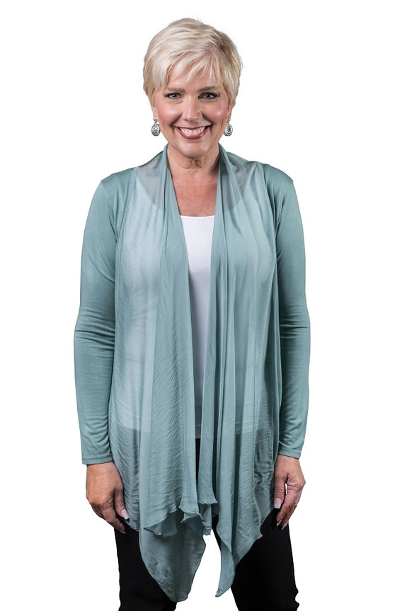 CARLA SILK FRONT TIE WRAP-ONE SIZE-TEES BY TINA