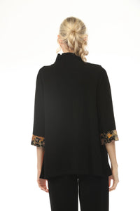BOUQUET RUFFLE COLLAR JACKET-MOONLIGHT