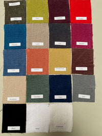 Fall 2023 corduroy fabric swatch set in assorted 100% cotton colors