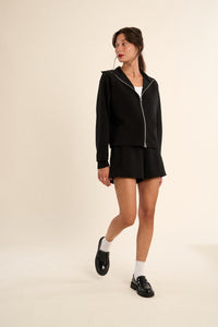 DORA ZIP JACKET-BLACK-GABRIELLE BY MOLLY BRACKEN