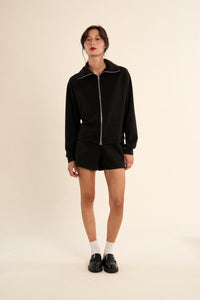 DORA ZIP JACKET-BLACK-GABRIELLE BY MOLLY BRACKEN