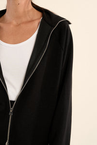 DORA ZIP JACKET-BLACK-GABRIELLE BY MOLLY BRACKEN