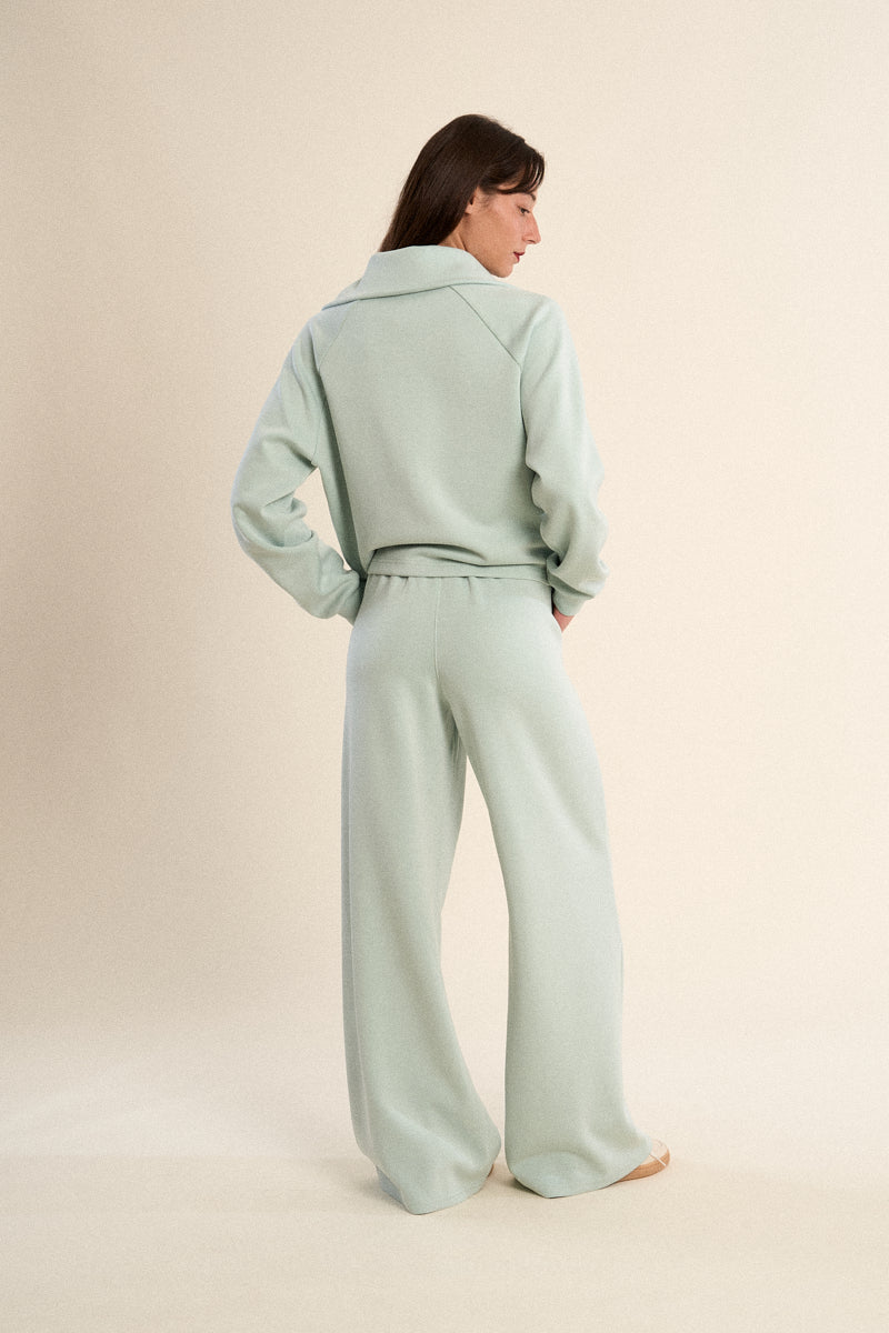 DORA ZIP JACKET-SAGE-GABRIELLE BY MOLLY BRACKEN