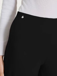 CIGARETTE STYLE PANT W/CASHMERE-BLACK-RAGNO