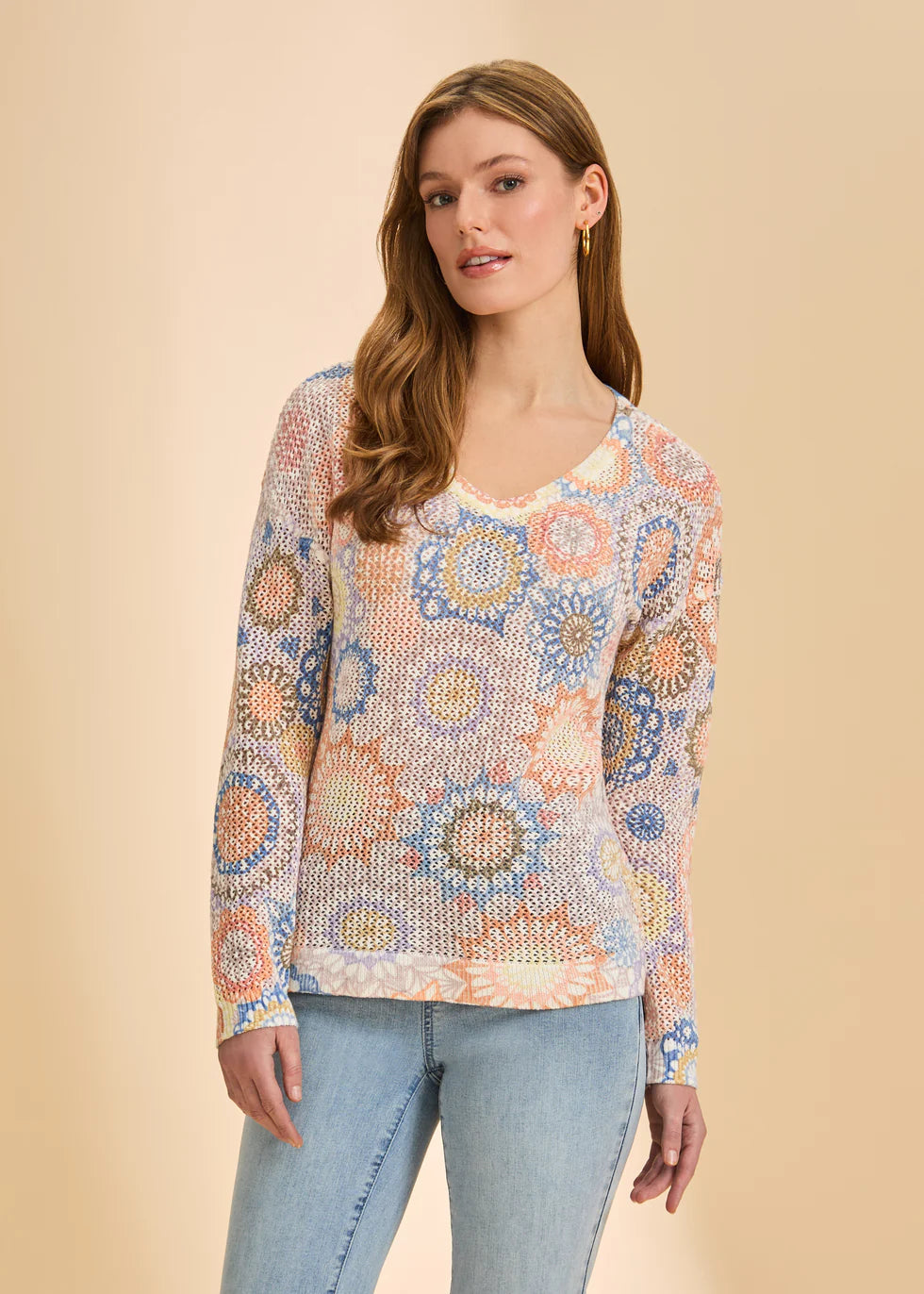 DREAM CATCHER V-NECK SWEATER-FDJ FRENCH DRESSING