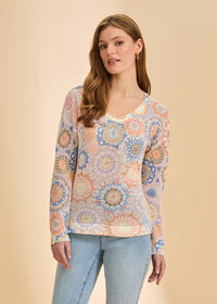 DREAM CATCHER V-NECK SWEATER-FDJ FRENCH DRESSING