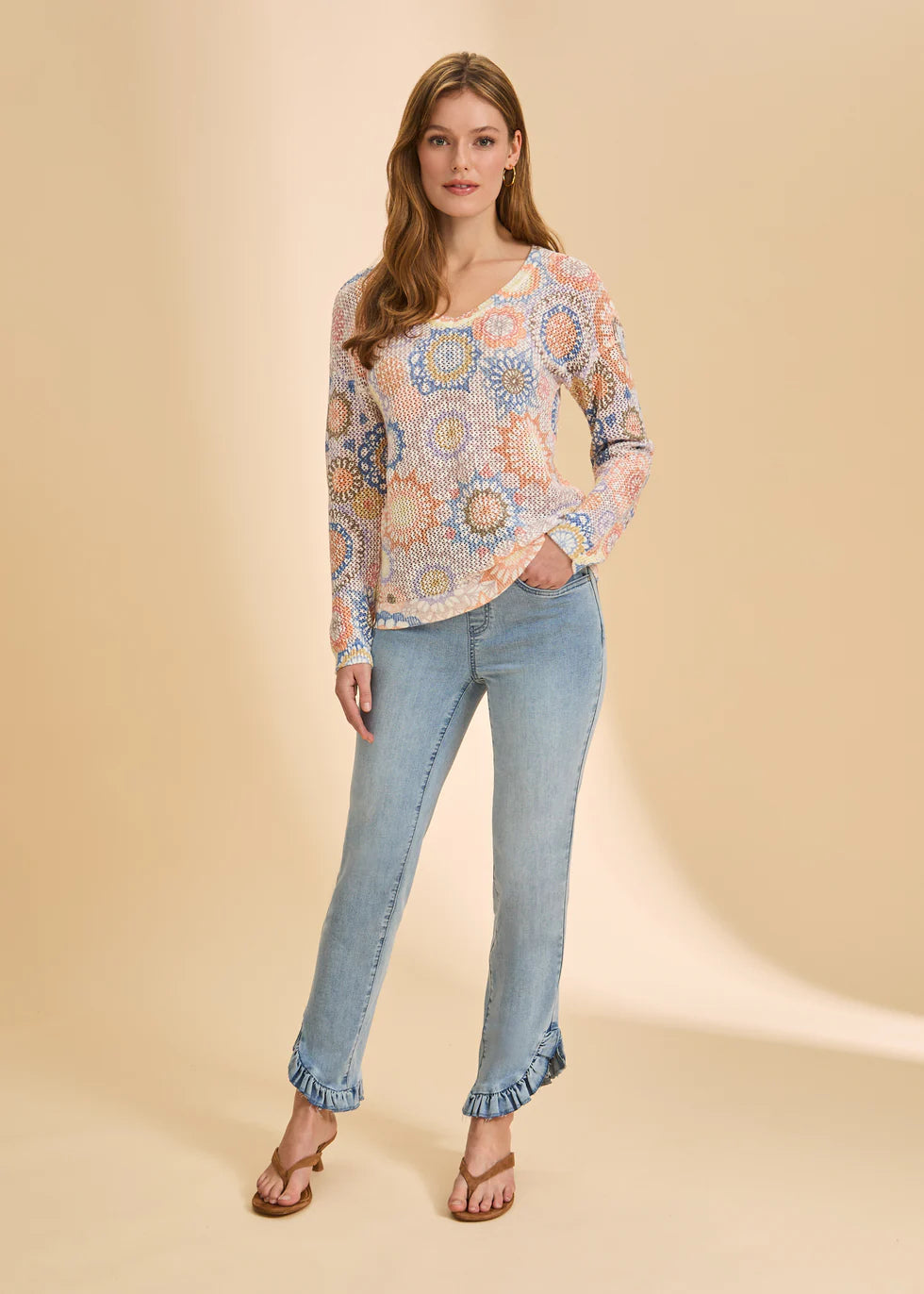 DREAM CATCHER V-NECK SWEATER-FDJ FRENCH DRESSING