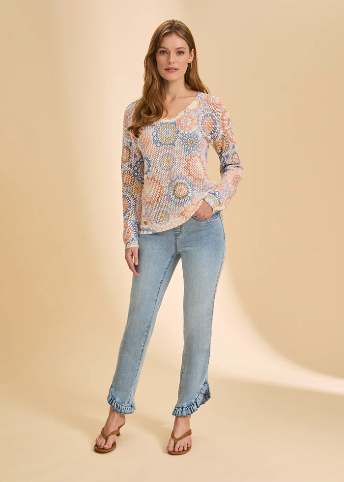 DREAM CATCHER V-NECK SWEATER-FDJ FRENCH DRESSING