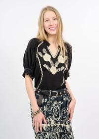 DANA EMBROIRERED BLOUSE-SISTER MARY