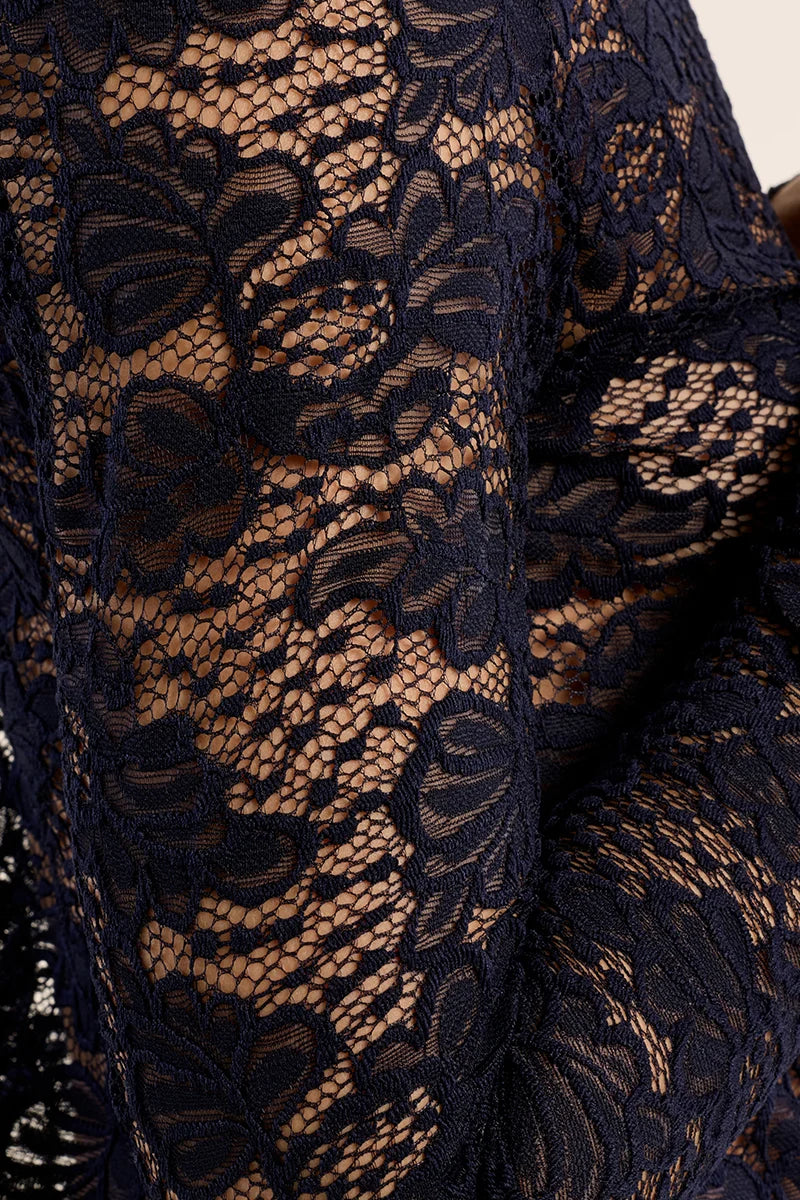 LACE UNDERSHIRT-NAVY BLUE-MOLLY BRACKEN