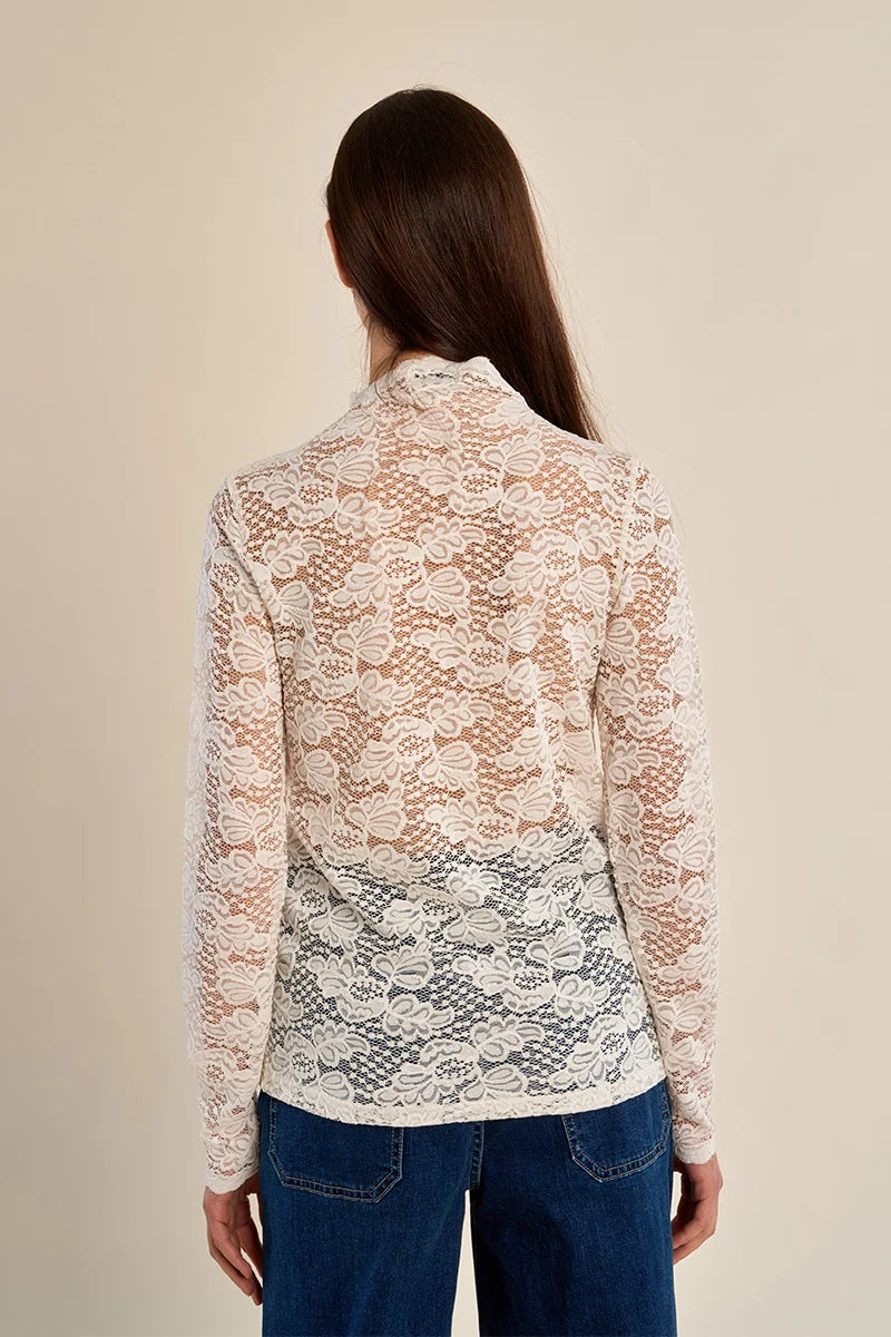 LACE UNDERSHIRT-OFF WHITE-MOLLY BRACKEN