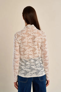 LACE UNDERSHIRT-OFF WHITE-MOLLY BRACKEN