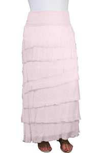 ELISA RUFFLE SILK SKIRT-ONE SIZE-TEES BY TINA