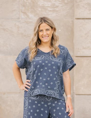 ELLA TOP-NAVY-SHANNON PASSERO