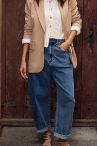 BARREL JEAN-DENIM BLUE-MOLLY BRACKEN