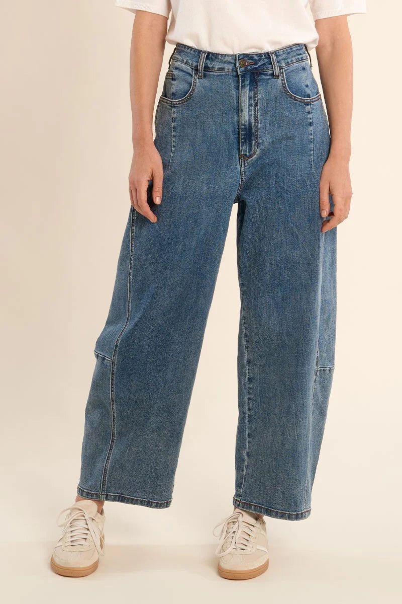 BARREL JEAN-DENIM BLUE-MOLLY BRACKEN