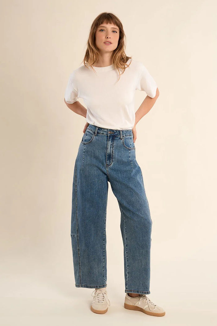 BARREL JEAN-DENIM BLUE-MOLLY BRACKEN