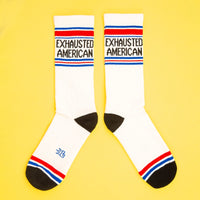 EXHAUSTED AMERICAN CREW SOCKS-GUMBALL POODLE