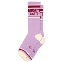 FAVORITE SISTER CREW SOCKS-GUMBALL POODLE