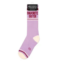 FAVORITE SISTER CREW SOCKS-GUMBALL POODLE