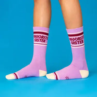 FAVORITE SISTER CREW SOCKS-GUMBALL POODLE