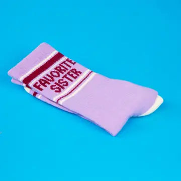 FAVORITE SISTER CREW SOCKS-GUMBALL POODLE