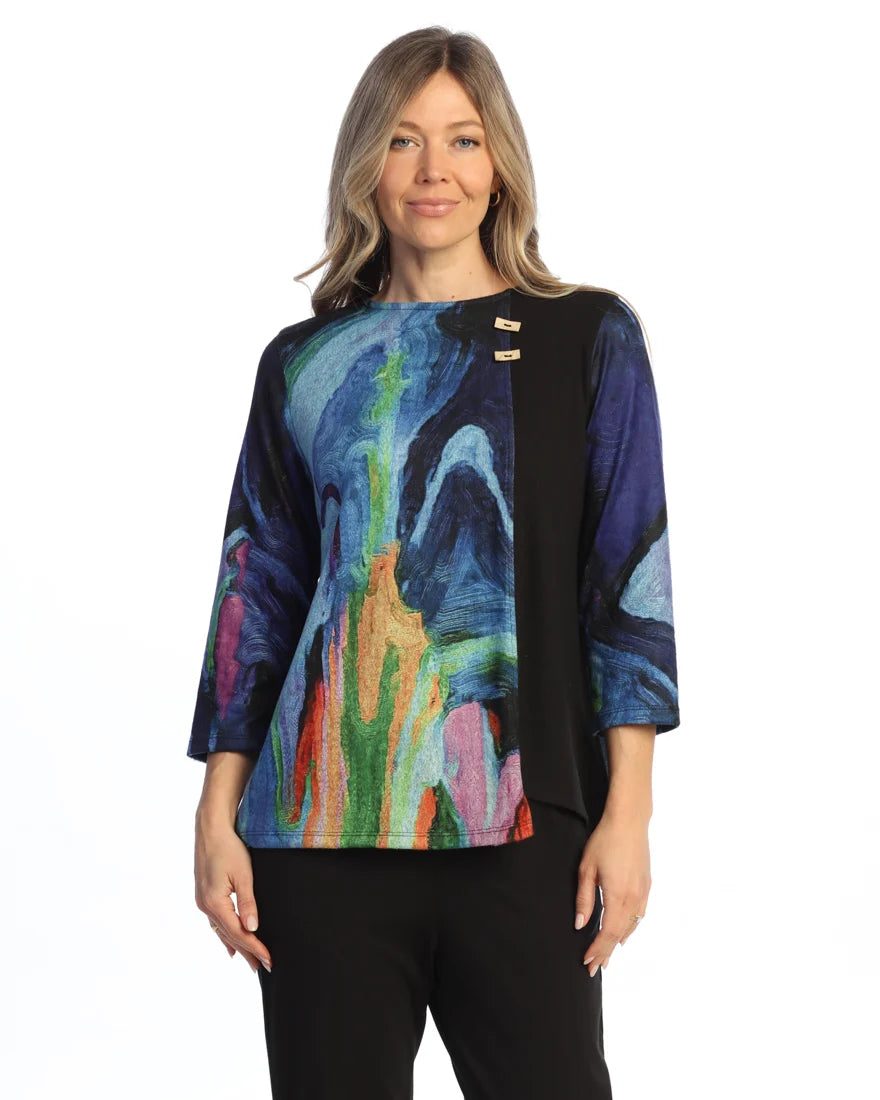 LAYLA FRENCH BRUSH TUNIC W/ FRONT SEAM-JESS AND JANE