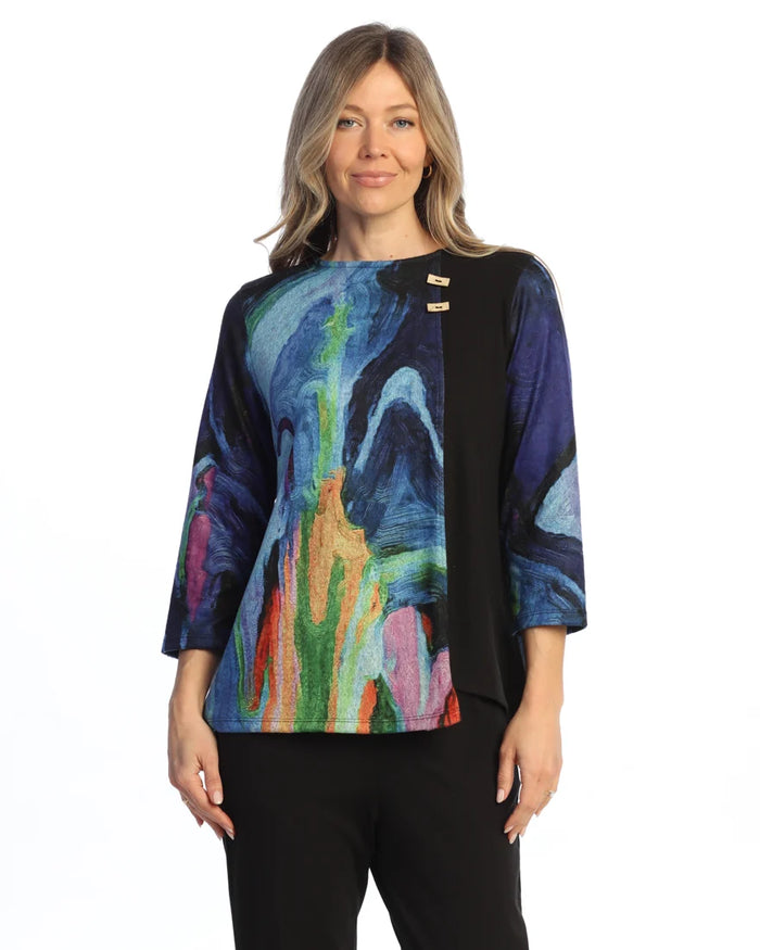 LAYLA FRENCH BRUSH TUNIC W/ FRONT SEAM-JESS AND JANE